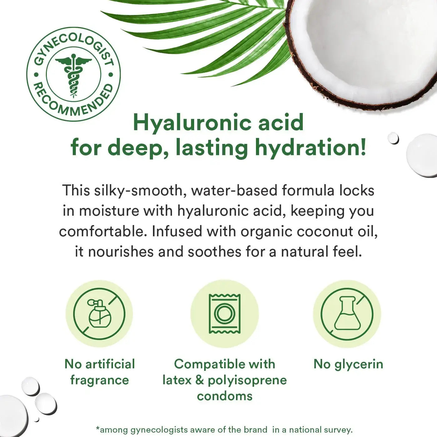 Good Clean Love® Love Naked Coconut Lubricant | pH-Balanced | Hyaluronic Acid 3 fl. oz.