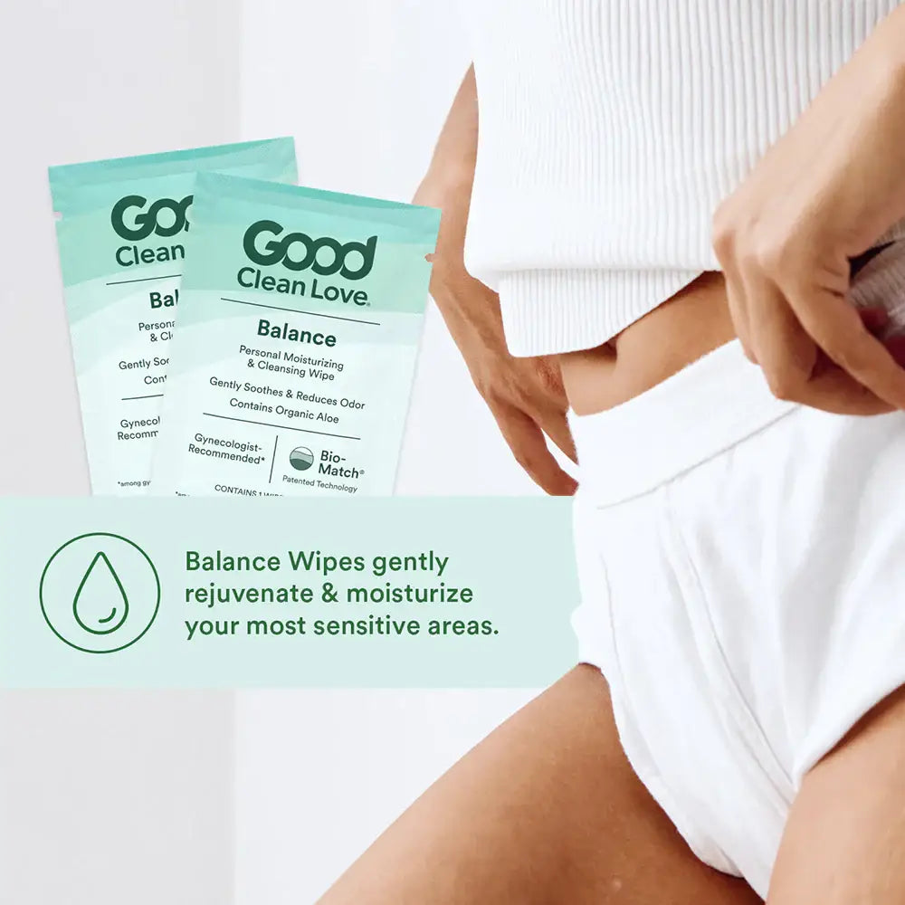 Good Clean Love® Rebalance Cleansing Wipes 12-Pack