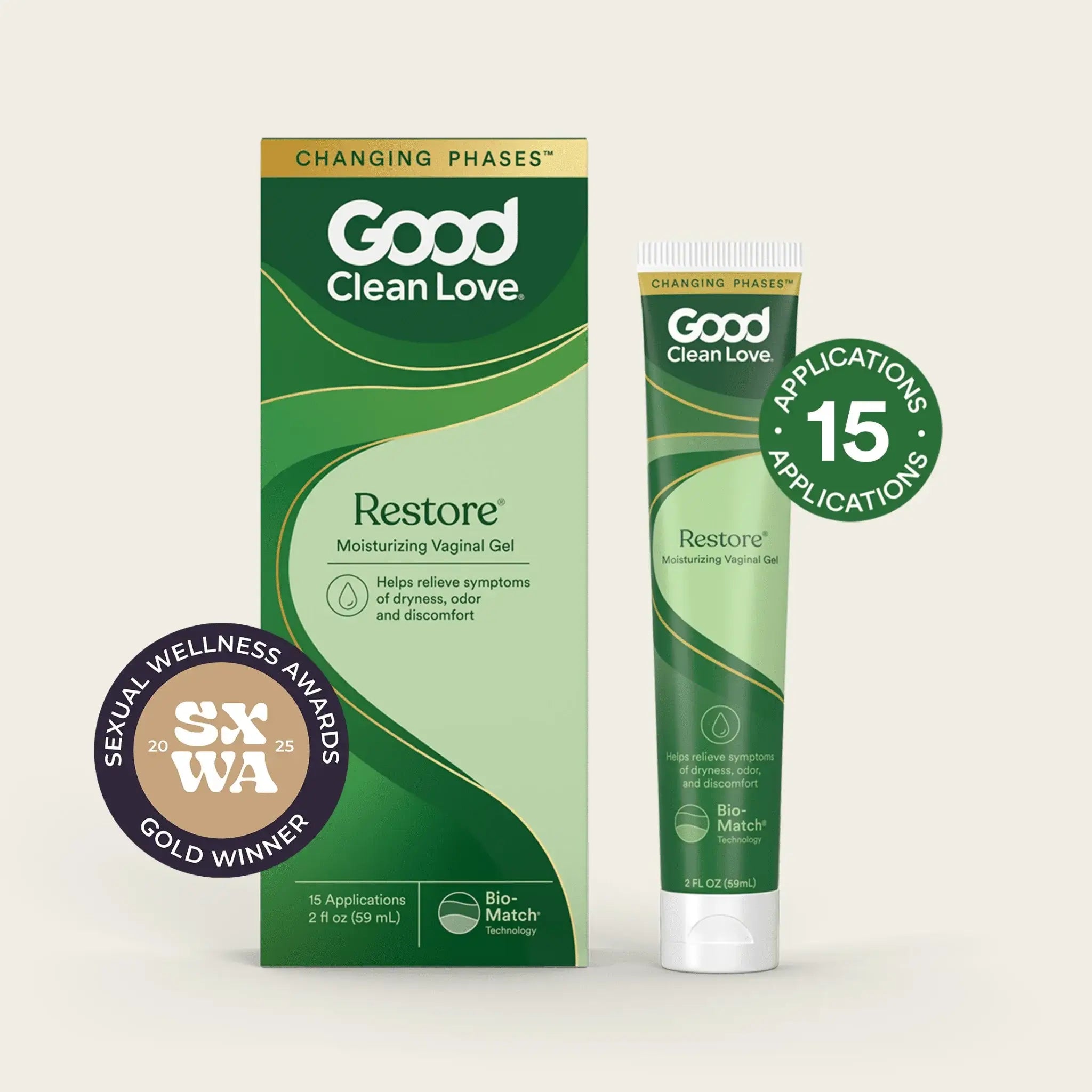 Good Clean Love® Love Restore pH-Balanced Vaginal Moisturizing Gel 2 fl. oz.