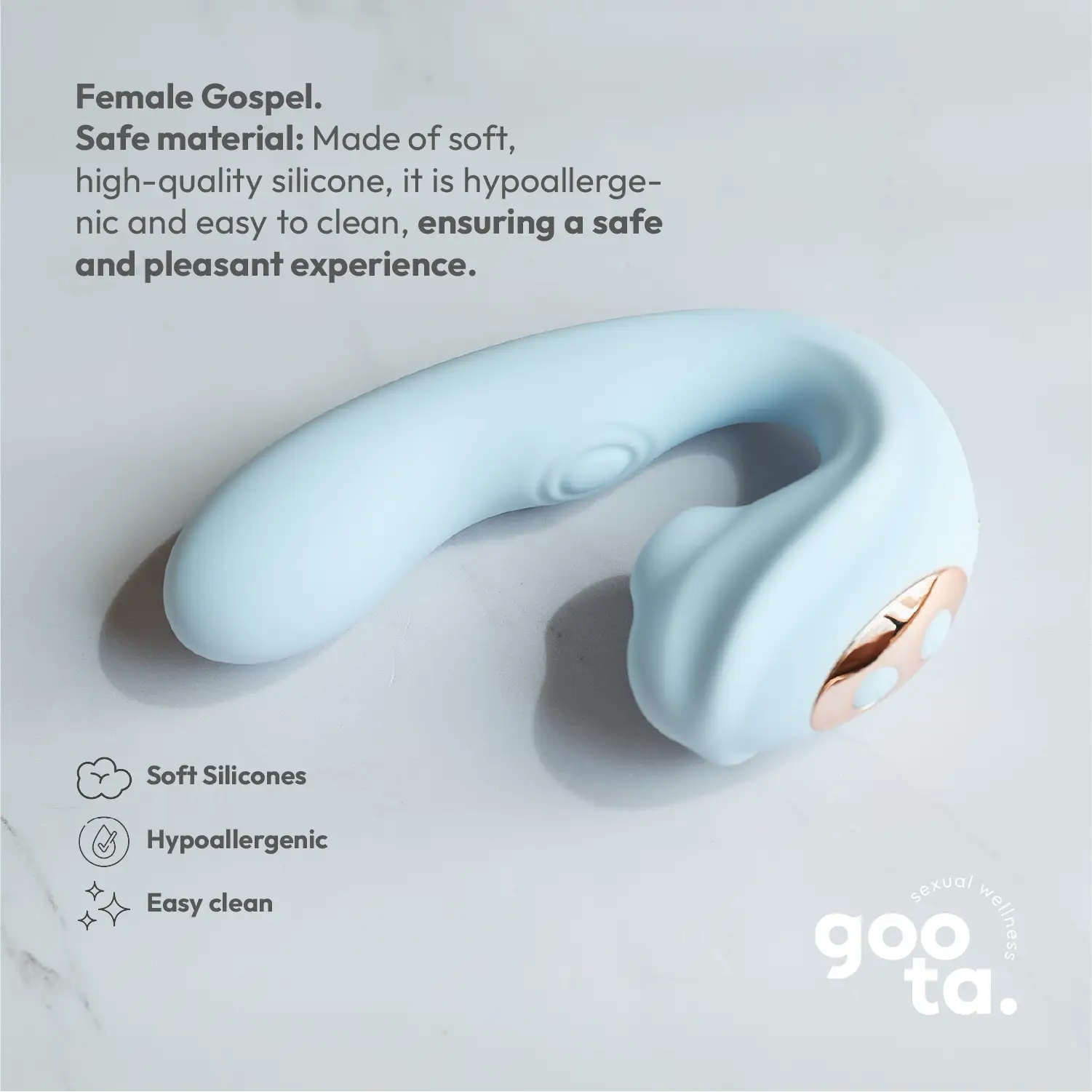 Goota Boutique Cristal 3-in-1 Vibrator with Suction