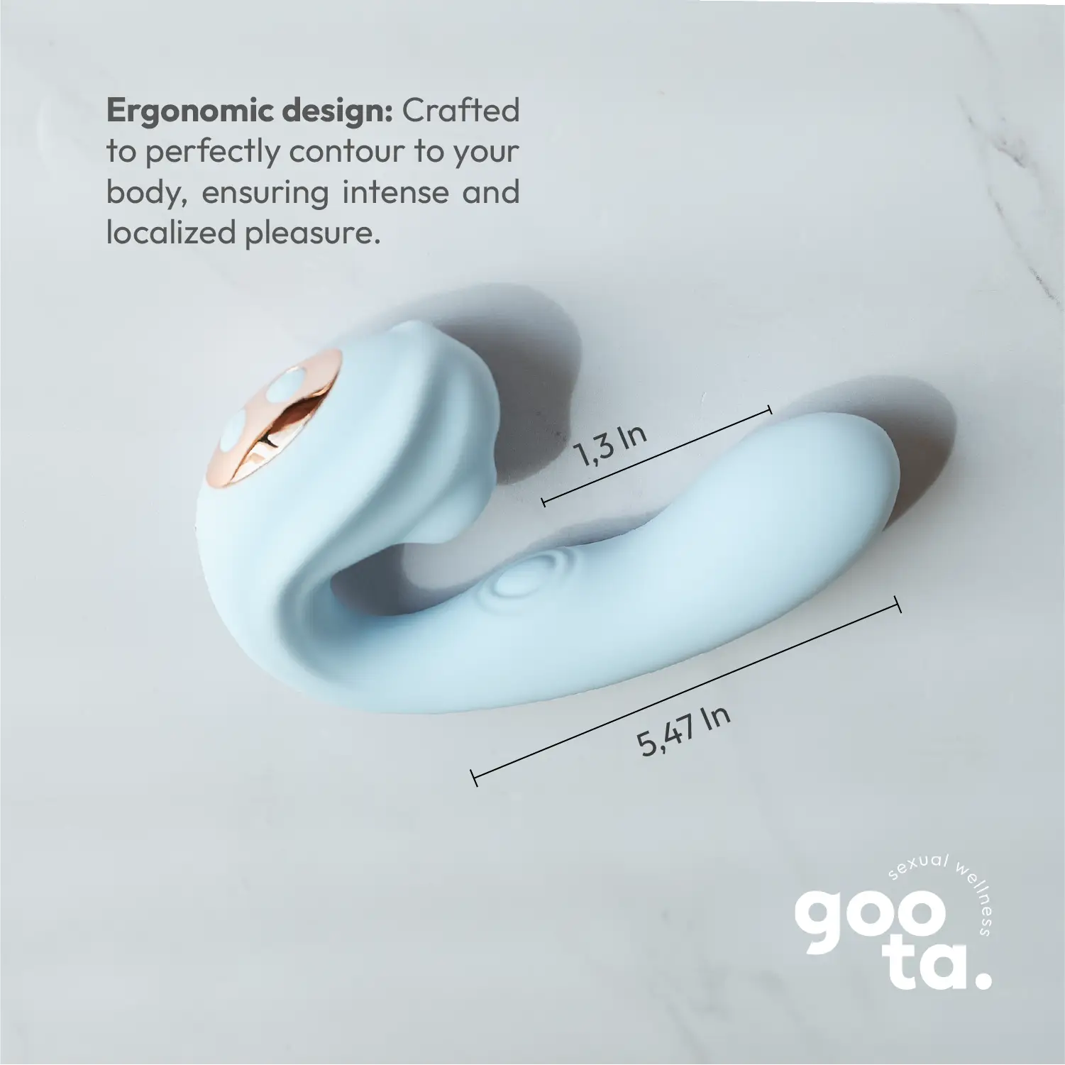 Goota Boutique Cristal 3-in-1 Vibrator with Suction