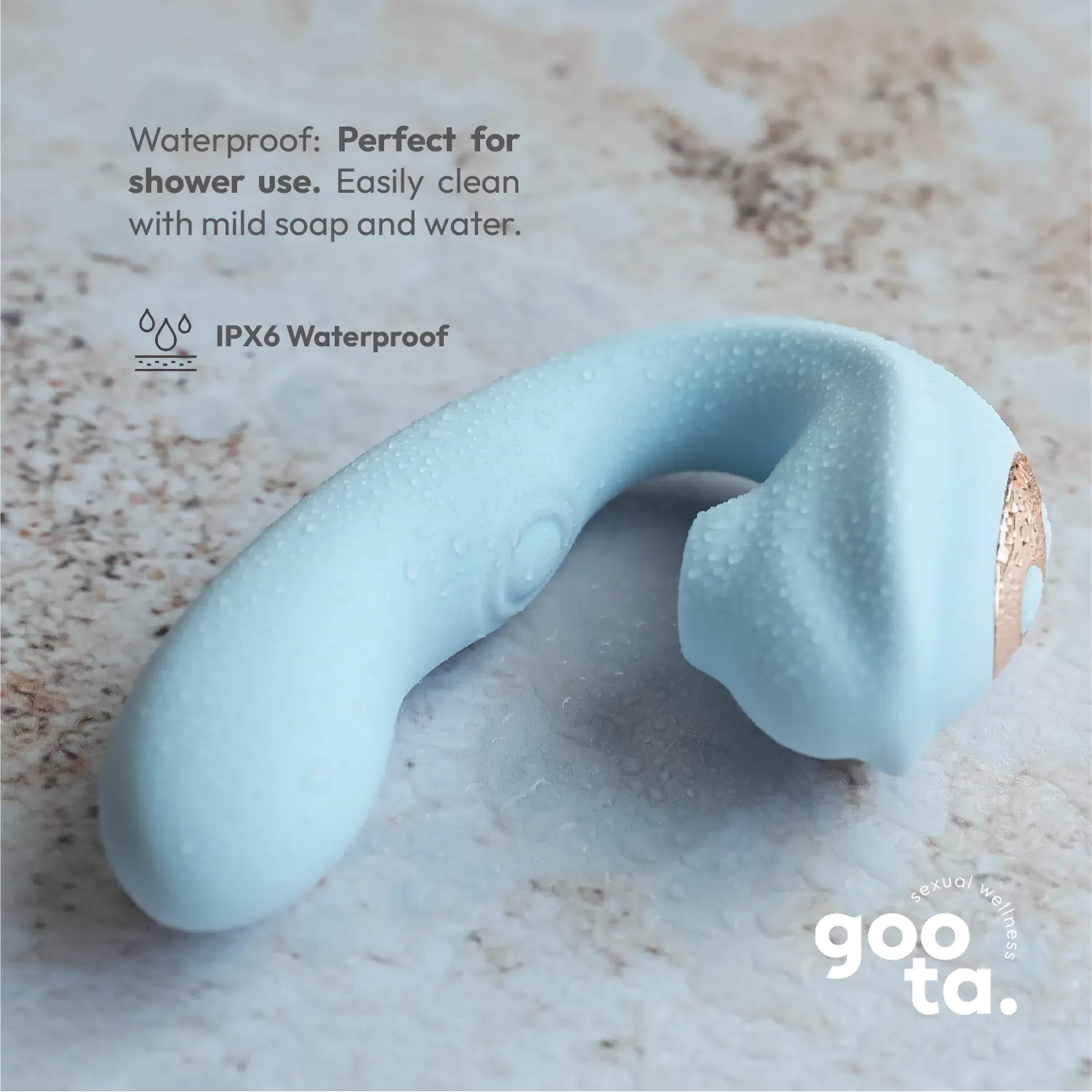 Goota Boutique Cristal 3-in-1 Vibrator with Suction