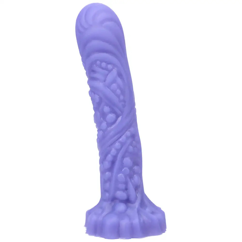 Groove Silicone Dildo - Purple