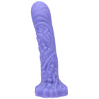 Groove Silicone Dildo - Purple