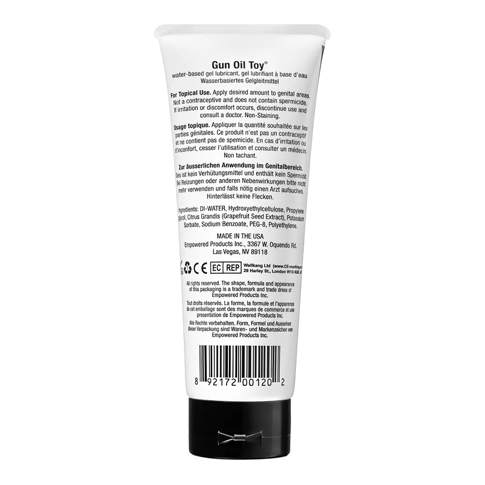 Gun Oil® Toy® Water - Based Gel Lubricant - Rolik®