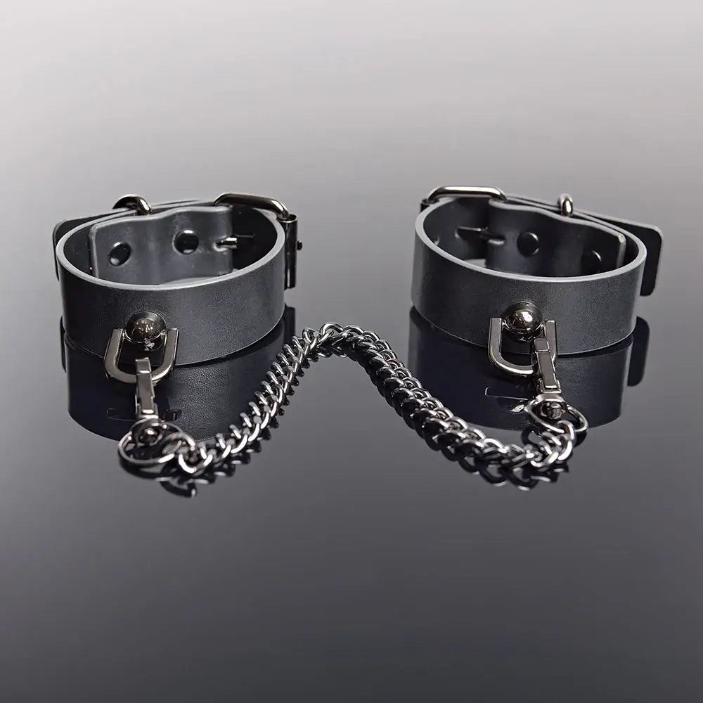 Gunmetal Glam Pleasure Cuffs