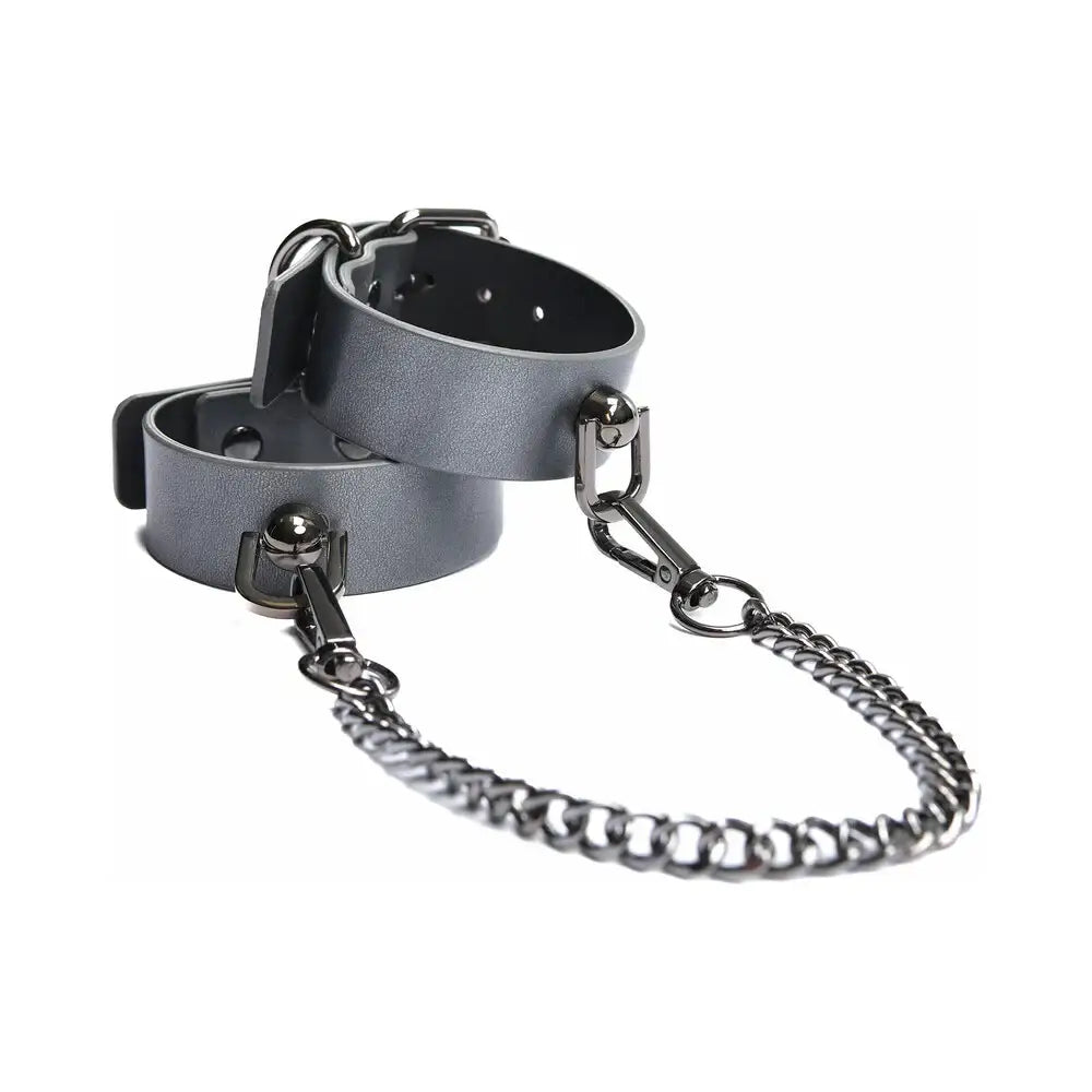 Gunmetal Glam Pleasure Cuffs