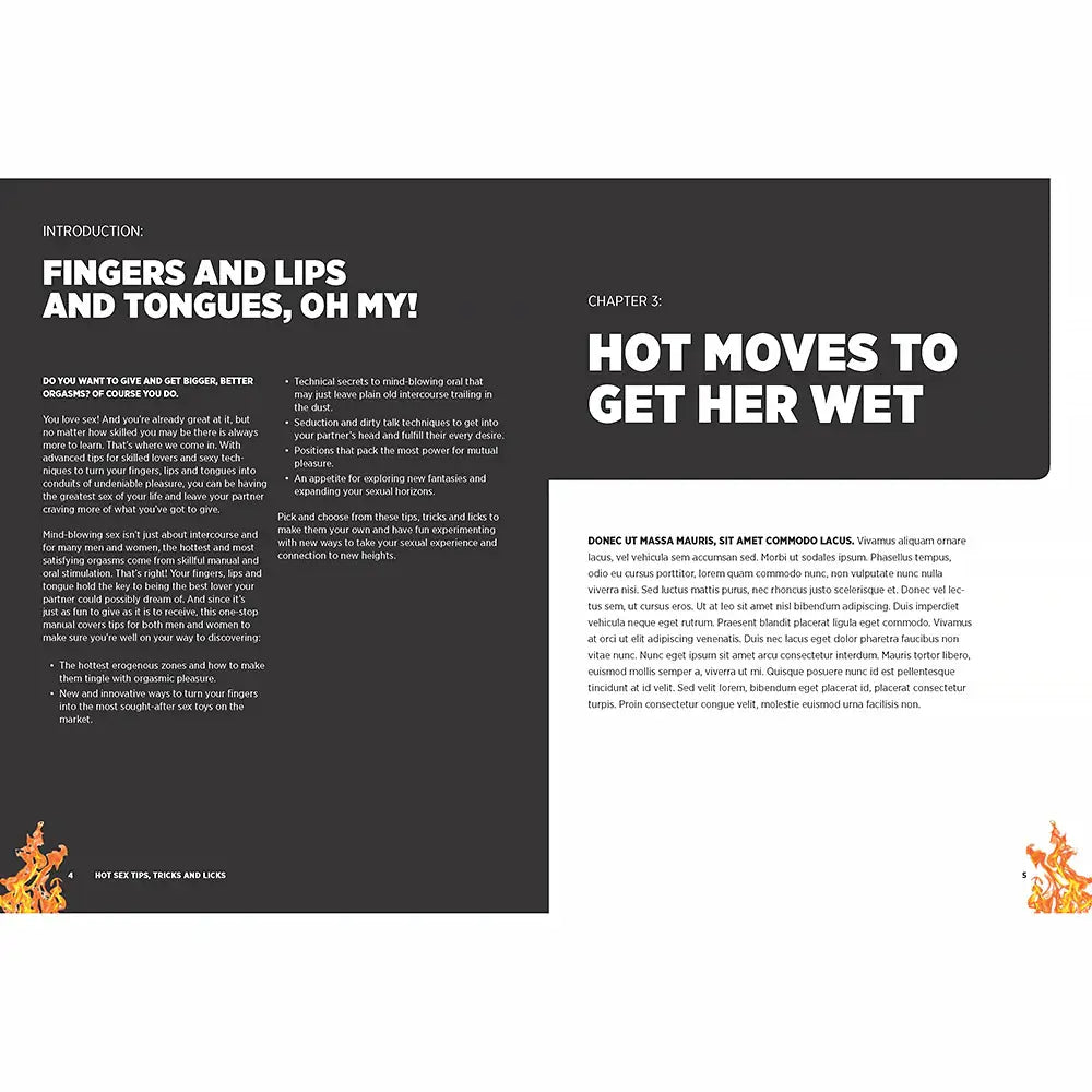 Hot Sex Tips Tricks & Licks - Books