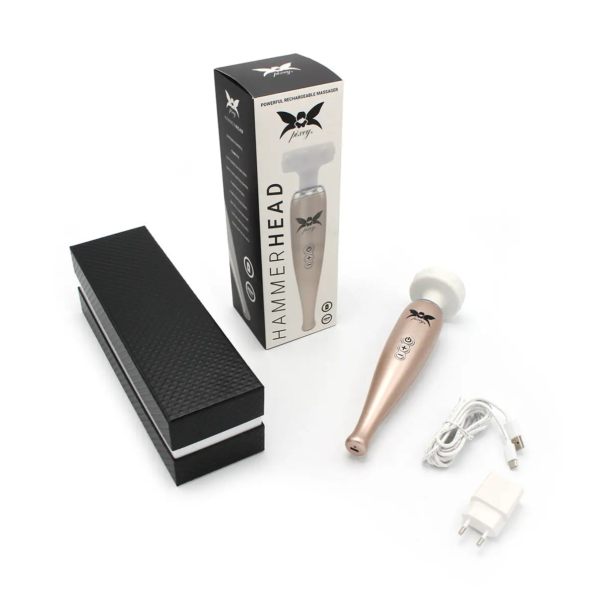 Rose gold Hammerhead Flat Head Rechargeable Wand