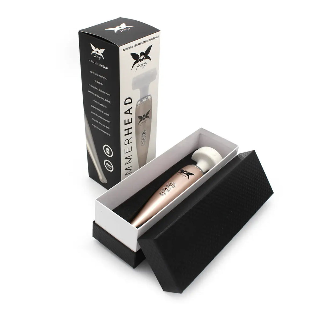 Rose gold Hammerhead Flat Head Rechargeable Wand