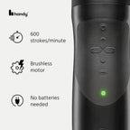 The Handy Interactive Stroker - Black - Masturbator