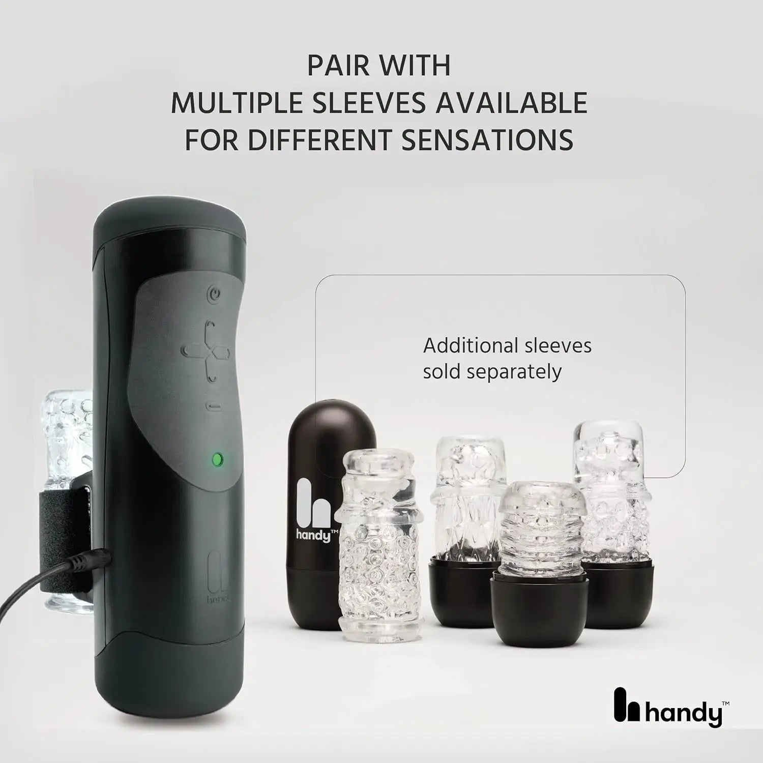 The Handy Interactive Stroker - Black - Masturbator