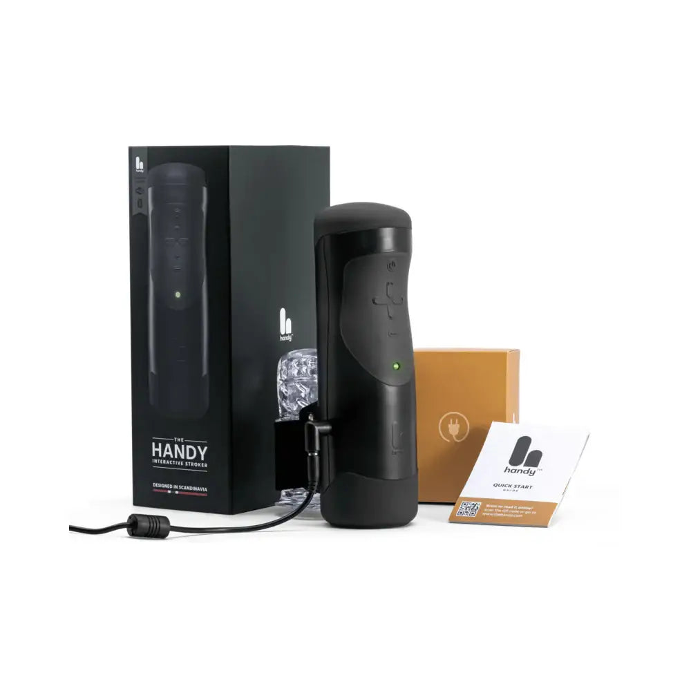 The Handy Interactive Stroker - Black - Masturbator