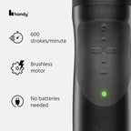 The Handy Interactive Stroker - Black - Masturbator