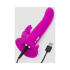 Happy Rabbit® Rechargeable Vibrating Strap On Harness Set - Magenta - Dildo
