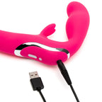 Happy Rabbit® Strapless Strap - On Vibrator - Pink