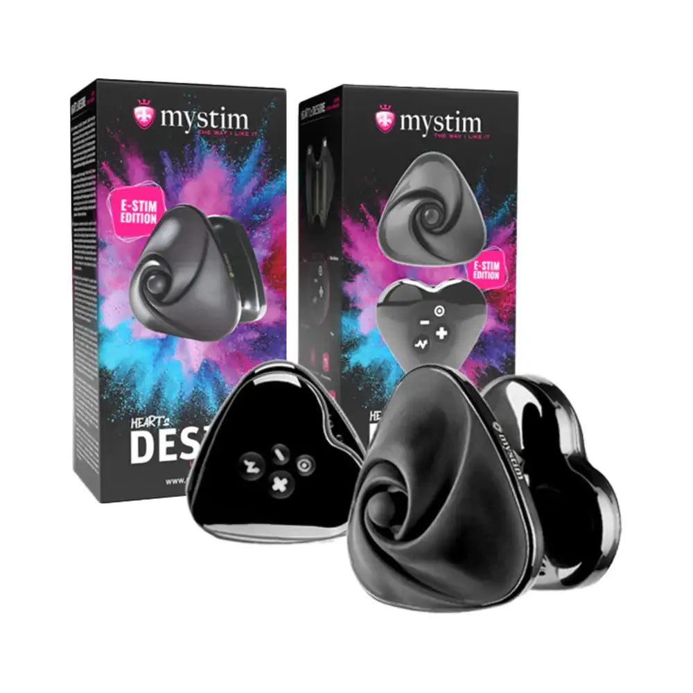 Heart’s Desire eStim Lay On Vibrator Black