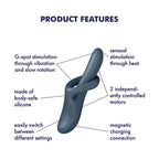 Heat Flex 4 Rotating Head Warming Rabbit Vibrator