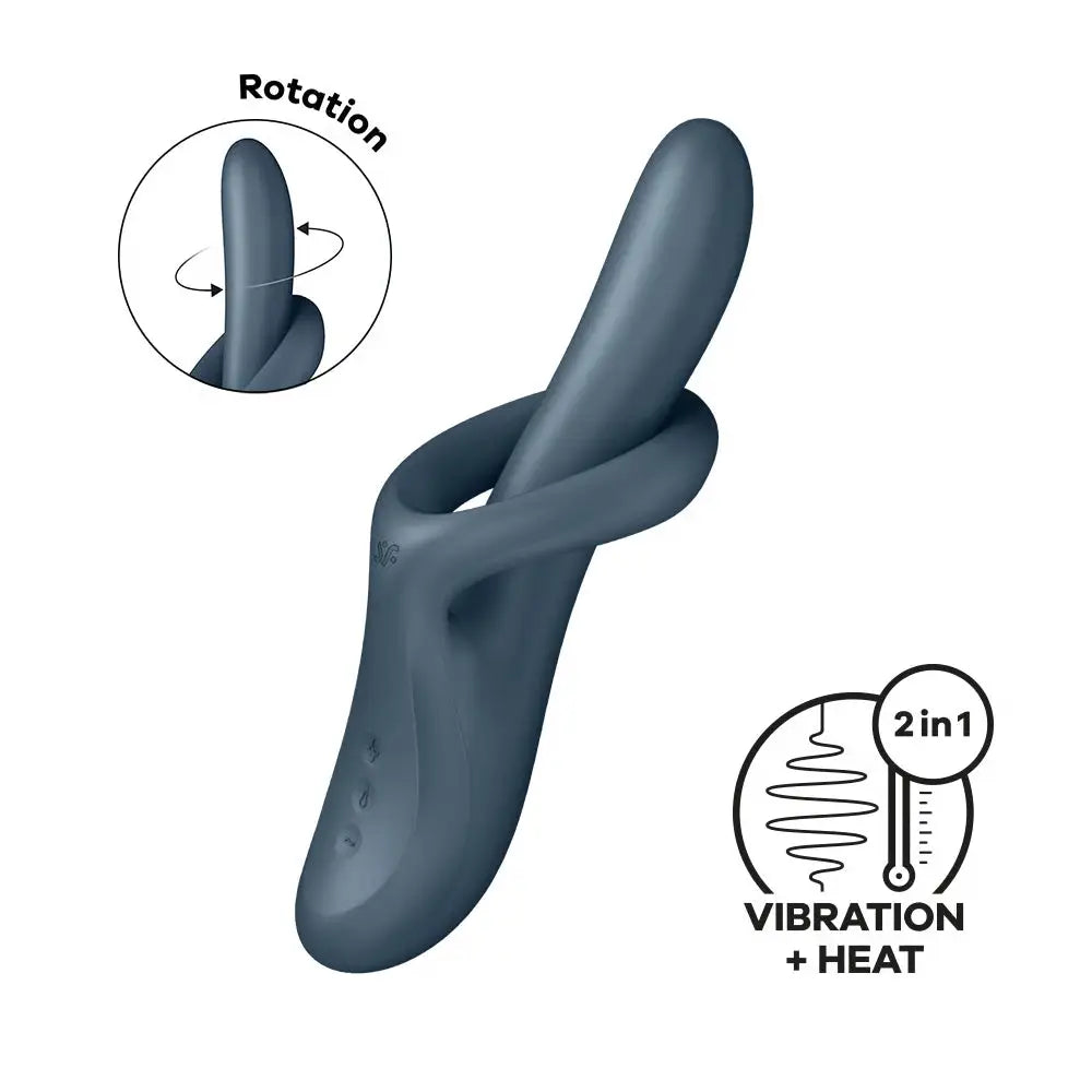 Heat Flex 4 Rotating Head Warming Rabbit Vibrator
