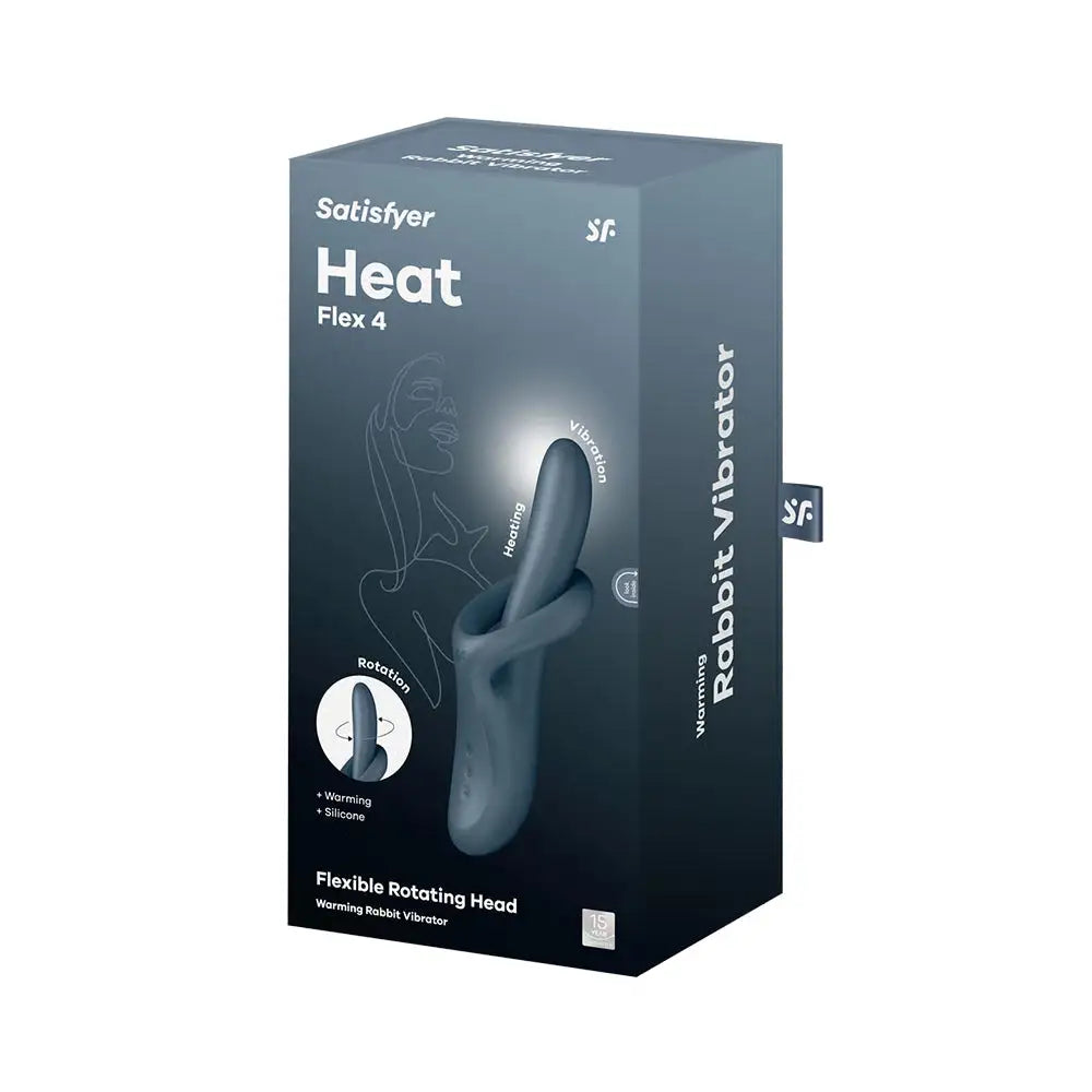 Heat Flex 4 Rotating Head Warming Rabbit Vibrator