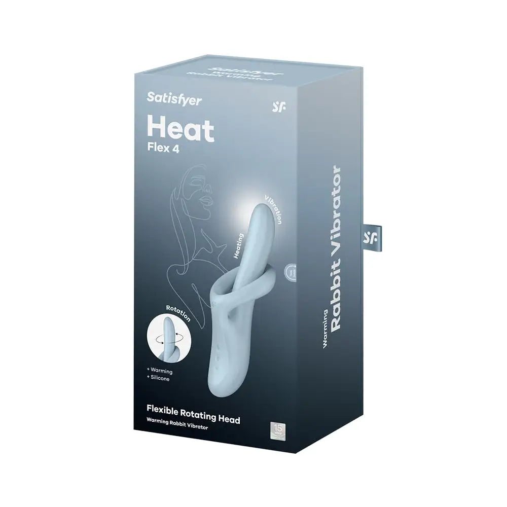 Heat Flex 4 Rotating Head Warming Rabbit Vibrator