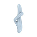 Heat Flex 4 Rotating Head Warming Rabbit Vibrator - Light Blue