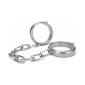 Heavy Duty Metal Ankle Cuffs - Silver - Restraints