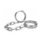 Heavy Duty Metal Ankle Cuffs - Silver - Restraints