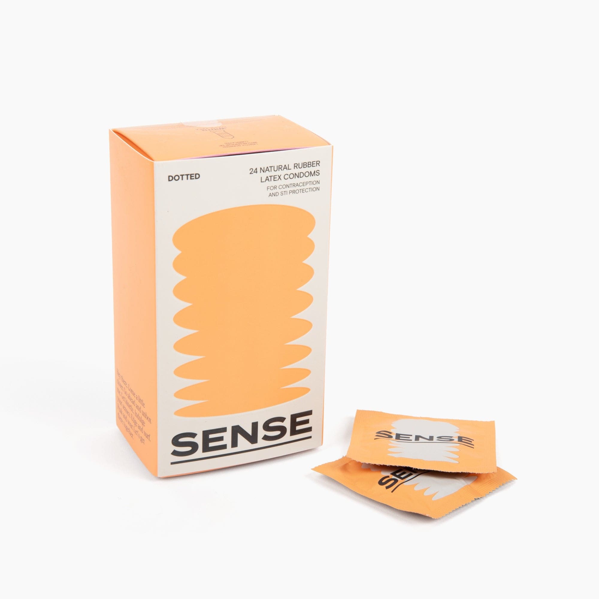 Sense Dotted Latex Condoms 24-Pack - Rolik®