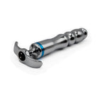 Silver Hidden Treasure Ribbed Metal Vibrator