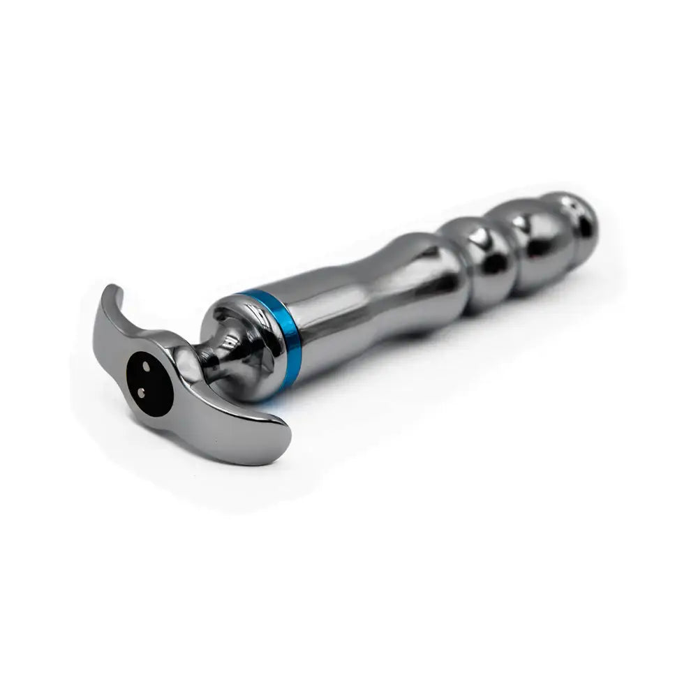 Silver Hidden Treasure Ribbed Metal Vibrator