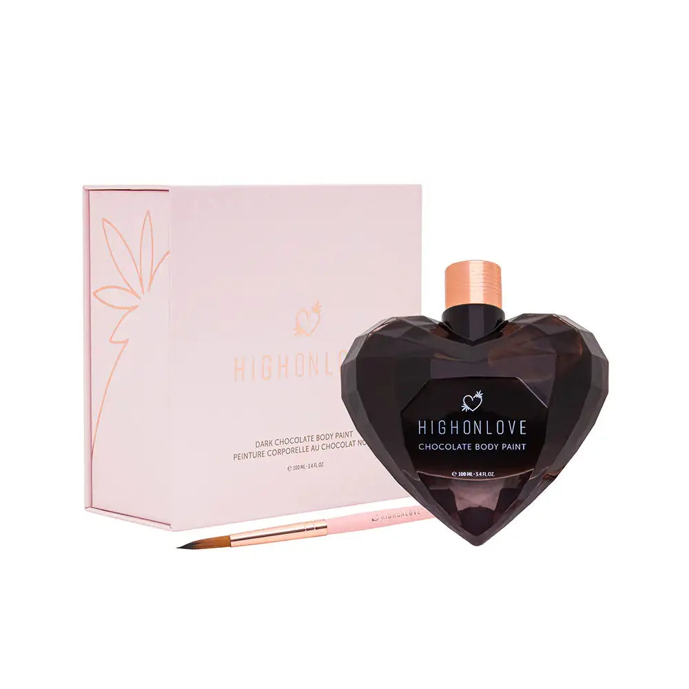 High on Love® Love Dark Chocolate Body Paint with Hemp Seed Oil – 100mL