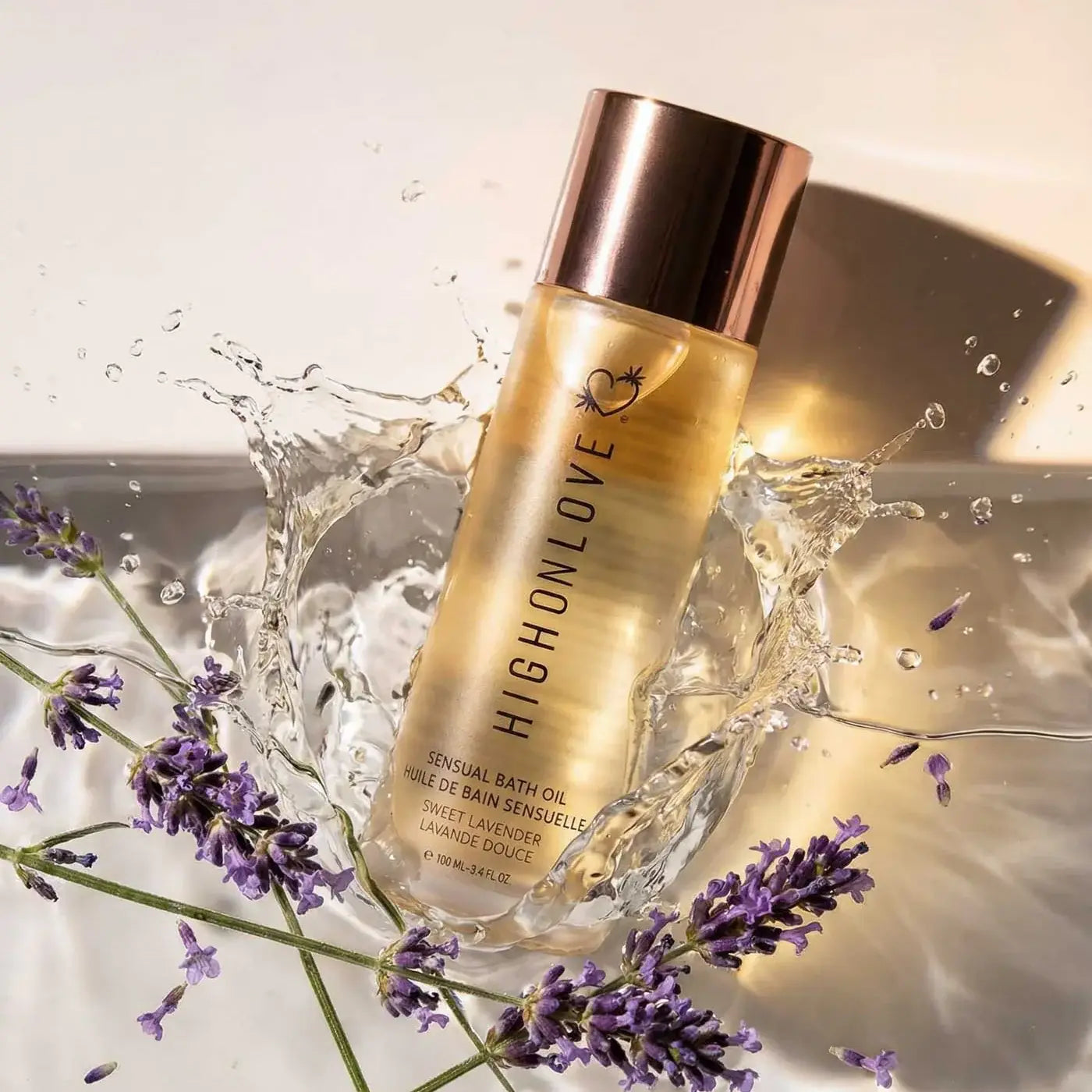 High on Love® Love Sweet Lavender Sensual Bath Oil | 3.4 fl. oz.