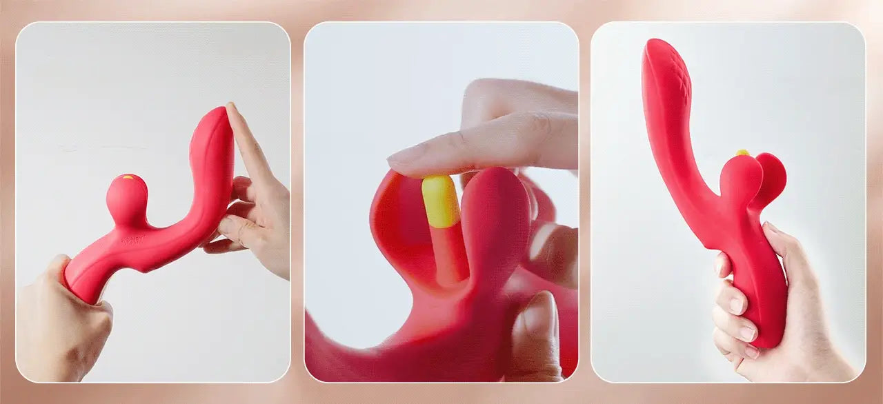 Honey Play Box Fortexa Flapping Clit & G-Spot App-Enabled Vibrator Red Rolik®