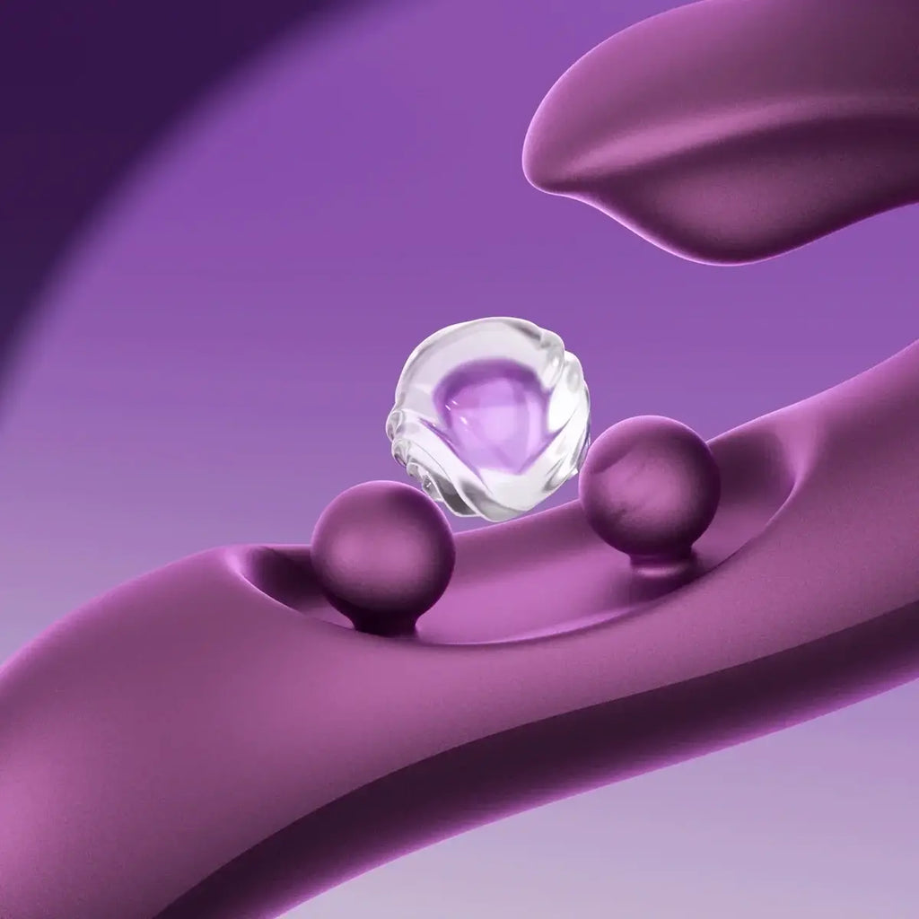 Honey Play Box Gem Wiggling Twin Balls App-Enabled Rabbit Vibrator - Rolik®