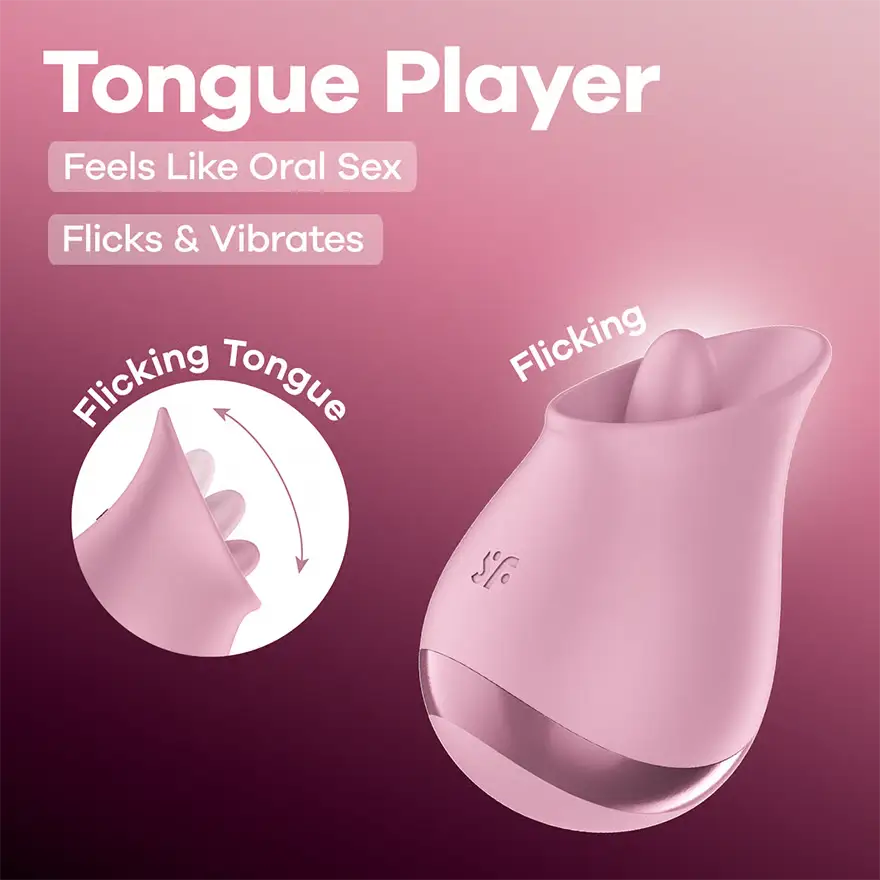 Honey Play Box Satisfyer Tongue Player – Licking Clitoral Vibrator Mauve