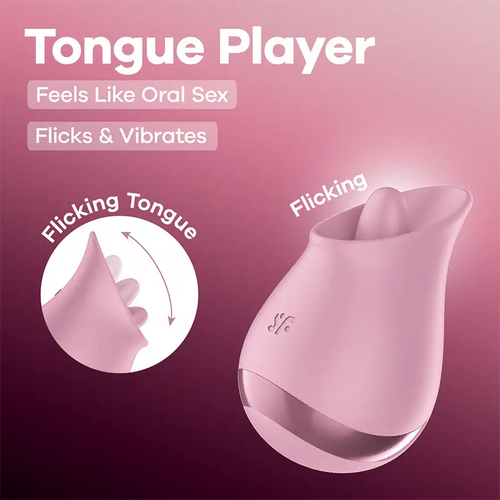 Honey Play Box Satisfyer Tongue Player – Licking Clitoral Vibrator Mauve