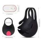 Honey Play Box Smitten Vibrating Scrotum C - Ring w/ Remote - Rolik®