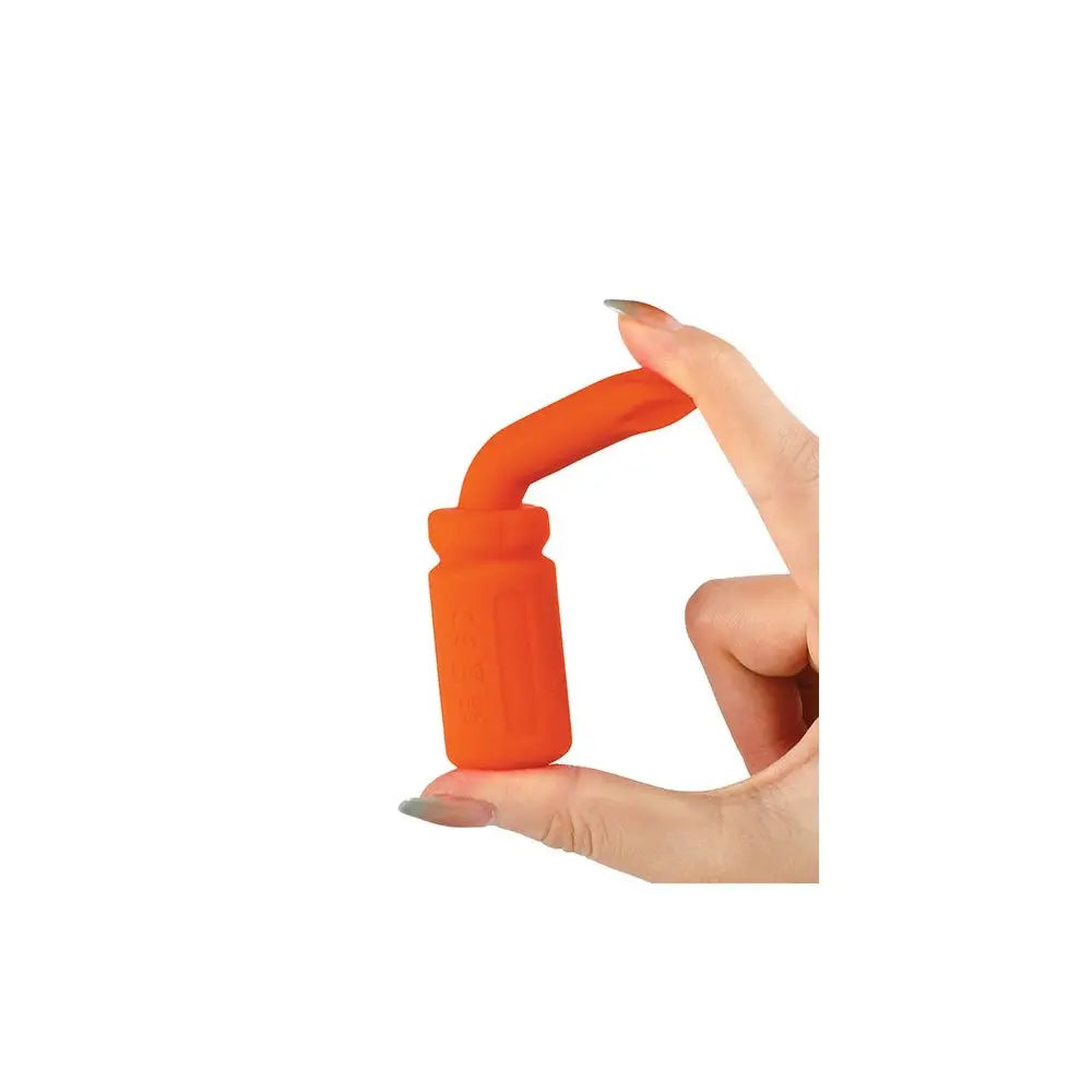 Honey Play Box Spike Screwdriver Vibrator - Compact Powerful Clitoral Stimulator Orange