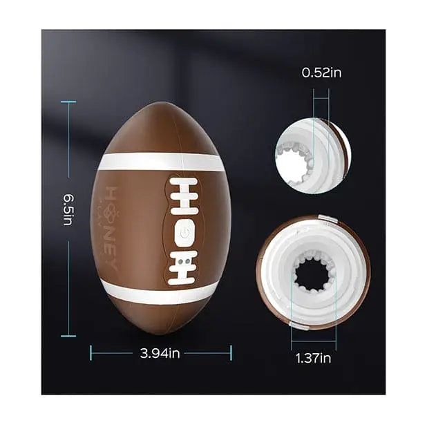 Honey Play Box Touchdown Open Ended Vibrating Pocket Masturbator - Rolik®