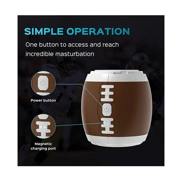 Honey Play Box Touchdown Open Ended Vibrating Pocket Masturbator - Rolik®