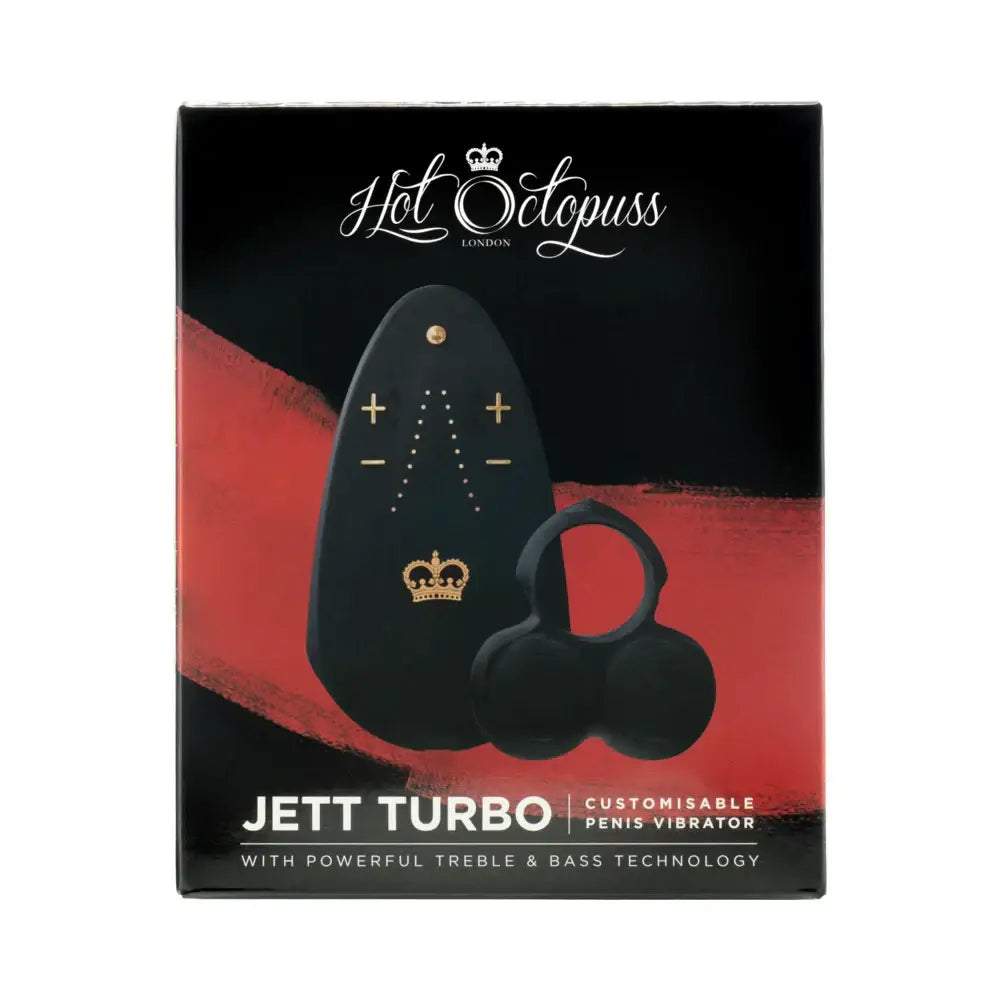 Hot Octopuss JETT TURBO – Hands-Free Frenulum Vibrator for Men Black