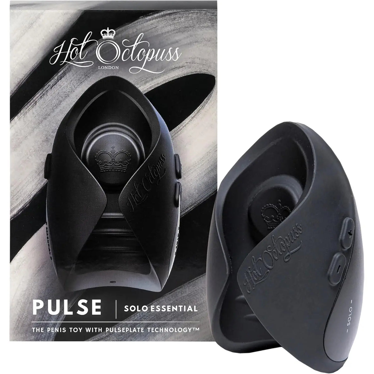 Hot Octopuss Pulse Solo Essential - Hands-Free Male Vibrator Black