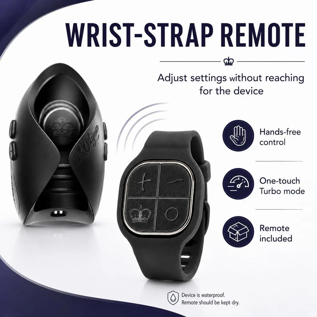 Hot Octopuss Pulse Solo Lux Remote Control Masturbator Black