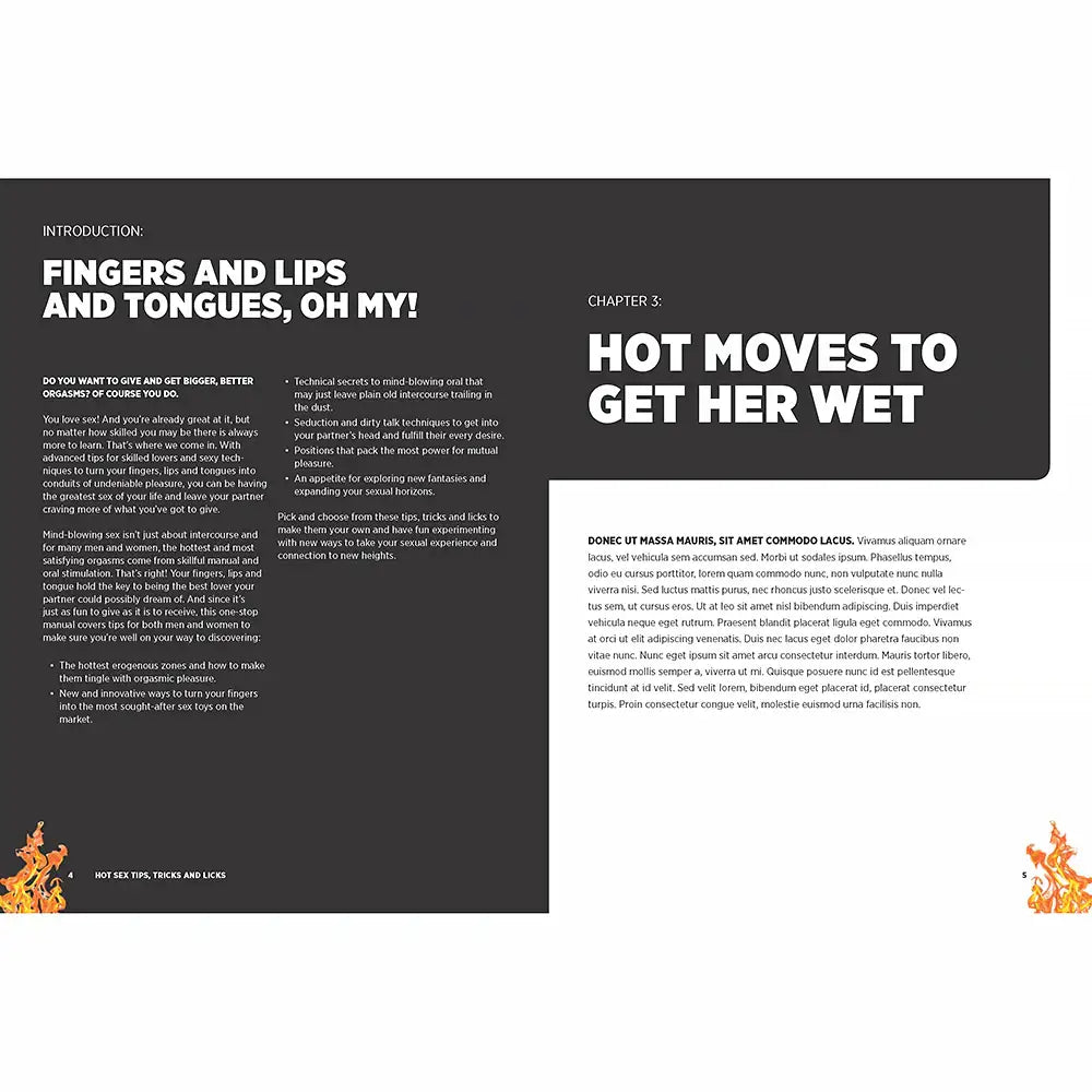 Hot Sex Tips Tricks & Licks - Books