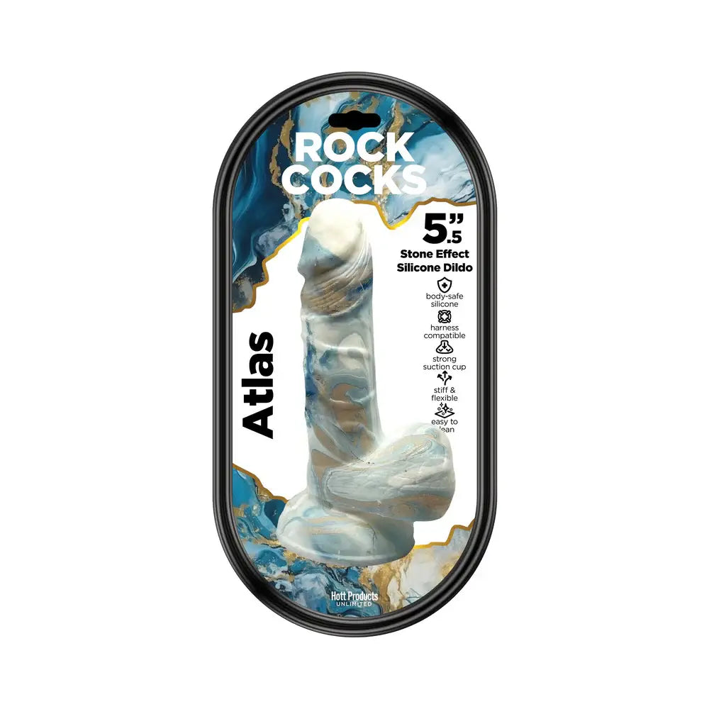 Atlas 5.5" Marble Effect Silicone Dildo - Rolik®