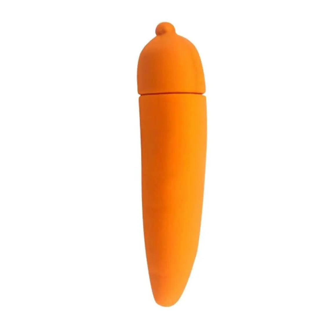 Hott Products Edgy Veggies Silicone Vibrator Orange