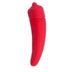 Hott Products Edgy Veggies Silicone Vibrator Red