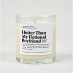 Hotter Than My Fictional Boyfriend Glass Candle SEASIDE ROSES