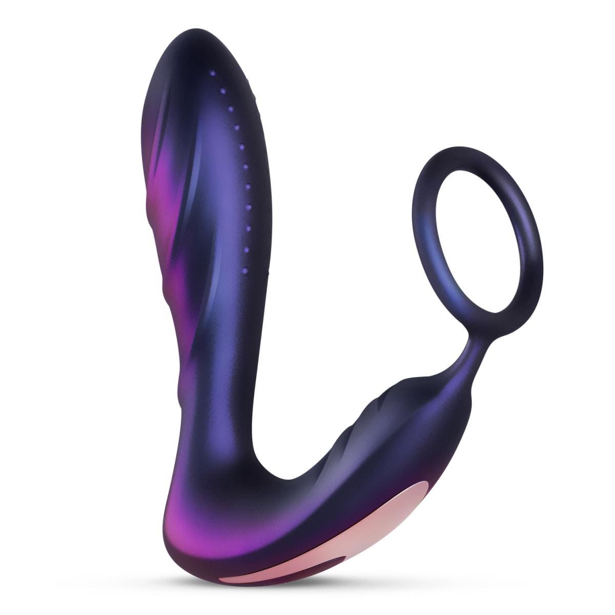 Hueman Black Hole Anal Vibrator with C - Ring & Remote - Rolik®